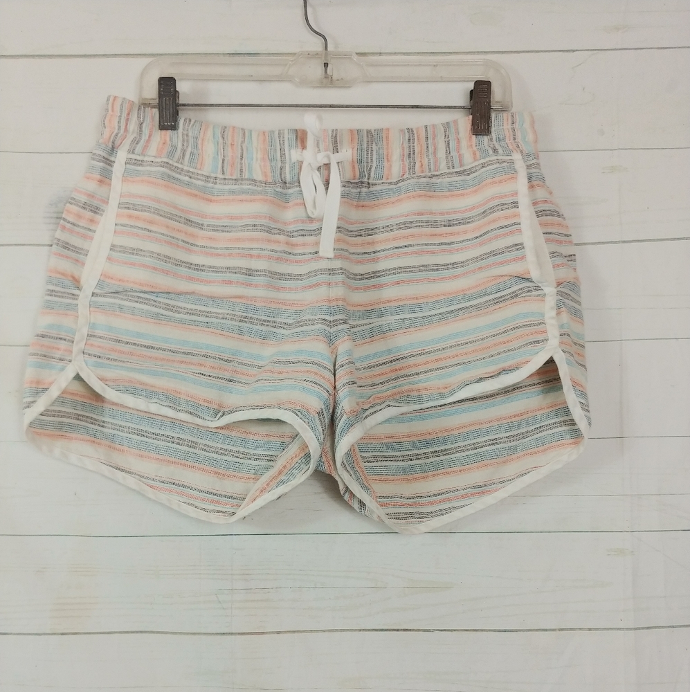 Athleta Linen Jacquard Sandbar Shorts Size 10